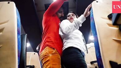 Indian first ever erotic public bus sex